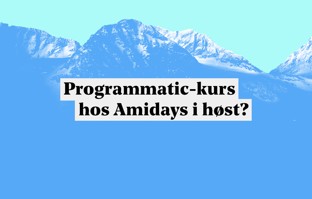 Kurs i programmatisk annonsering og mediekjøp – Amidays